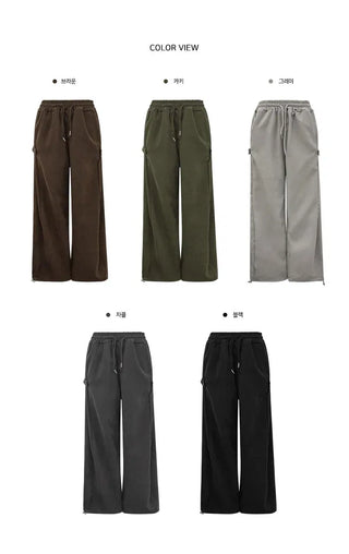 Suede Cotton Two-Button Autumn Long Pants - 5 Colors