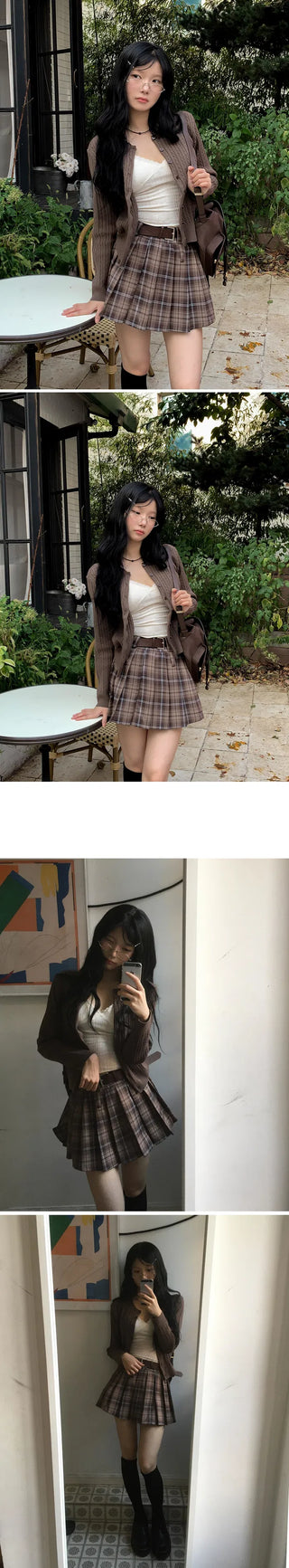 Fur Twisted Round Knitwear Cardigan