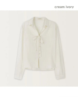 Strap button blouse