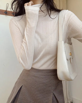Slim High-Neck T-Shirt (5 colors)