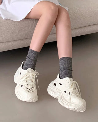 [~25.5] Platform clog sneakers