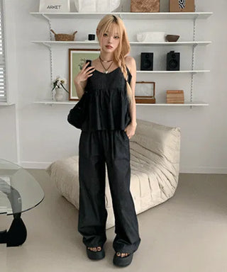 Raw jumpsuit set - 2 colors