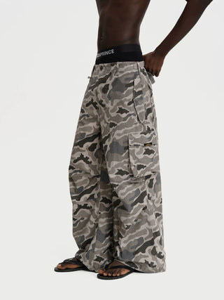 [MASONPRINCE] Rock Camo Wide Leg Cargo Pants