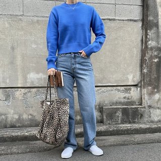 leopard big shoulder bag