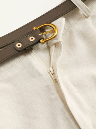 Belted High Waist Trouser Short