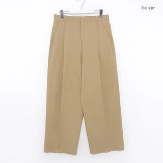 Pintuck Wide Chino Pants
