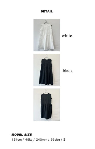 Shirred balloon camisole dress