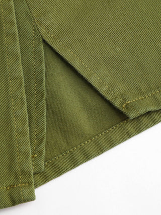 Denim Mid Waist Split Mini Skort