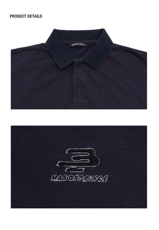 [MASONPRINCE] Embroidered Polo Shirt