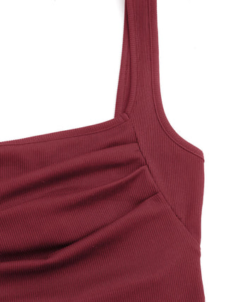 Eras Tour Outfit Taylor Outfit Corset Dress Summer Dresses Hoco Dress Homecoming Dress Hoco Dresses Party Dress For Party New Years Holiday Dress special occasion dresses Knit Fabric Ruched Square Neck Mini Dress For Daily Casual