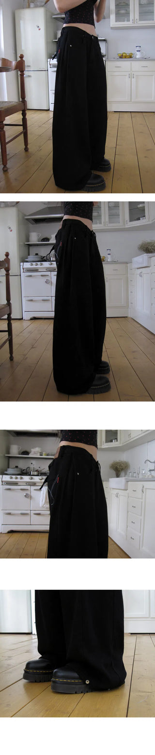 Bijou Pintuck Wide Cotton Pants - 2 Colors