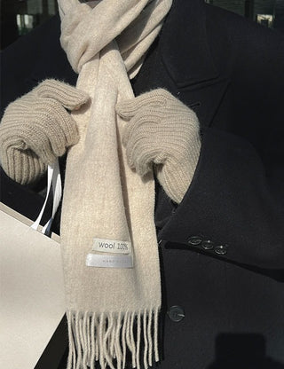 HANDMADE 100% Wool Muffler (10 colors)