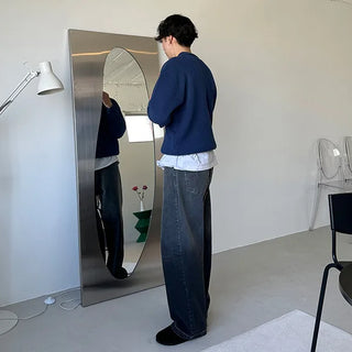 Gradient denim pants
