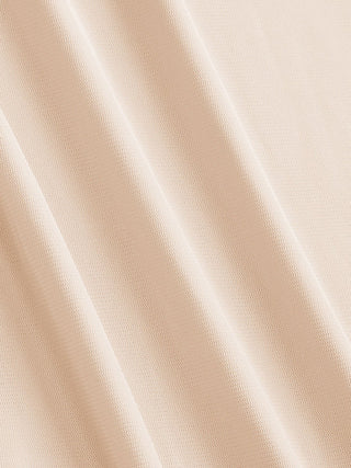 Mesh Ruffle Hem Maxi Dress