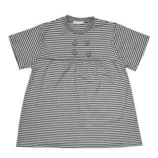 [2 colors] Striped T-shirt