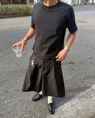 Back-band slacks Bermuda shorts