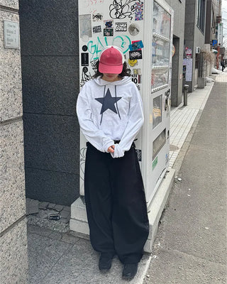 (Unisex) Studded Belt Wide Pants
