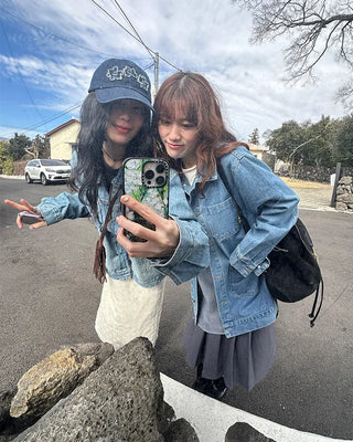 Denim pocket single jacket