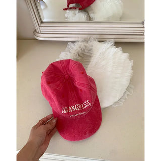 Embroidered Lettering Ball Cap