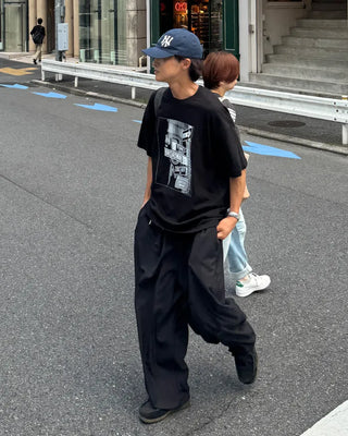 Double Pintuck Balloon Slacks