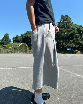 Sweat Bermuda shorts with belt loops