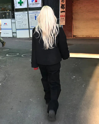 Basic straight cotton pants