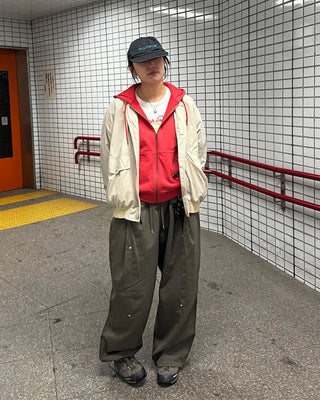 (Unisex) Drawstring Pintuck Slacks