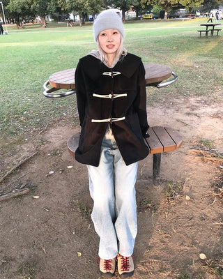 Duffle half coat