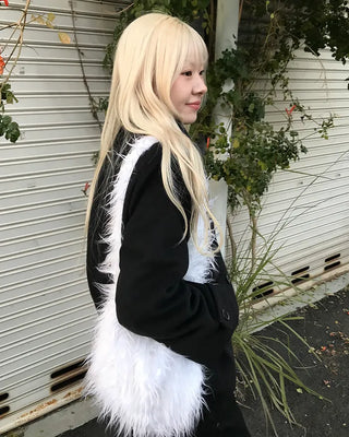 Double-breasted short coat