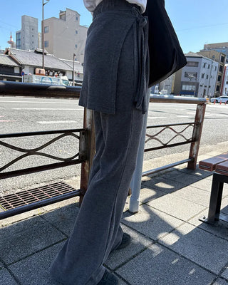 Wrap skirt pants