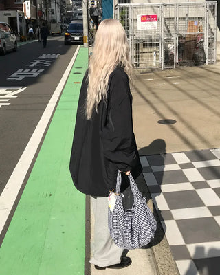 Checked Volume Tote Bag