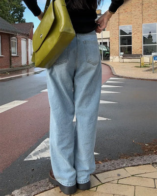 Wide-fit denim pants