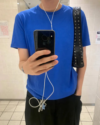 (Unisex) Basic Round Short-Sleeve T-Shirt