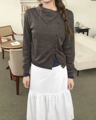 HIGH NECK BUTTON CARDIGAN (2color)