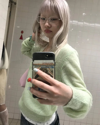 See-through cardigan
