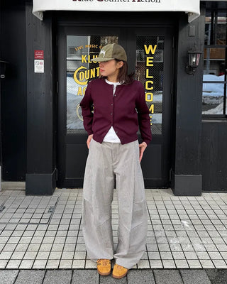 (Unisex) Striped Pintuck Overpants