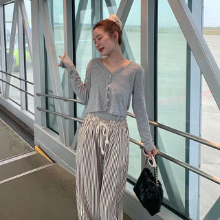Striped Banding Pants