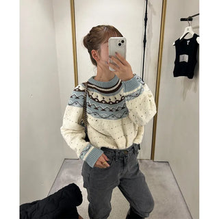 Nordic U-neck knit