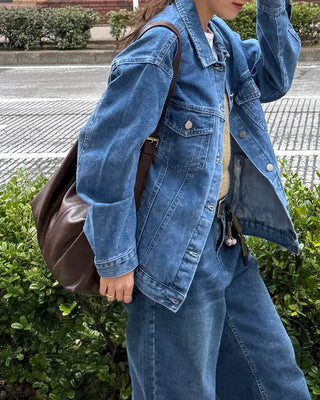 Oversized denim jacket