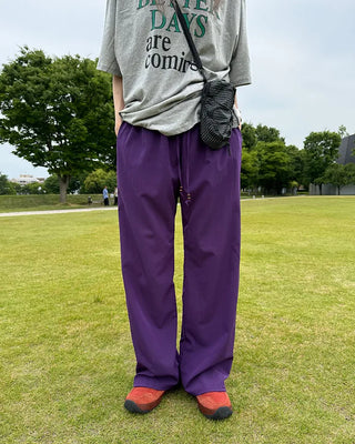 Wood Bead Nylon Easy Pants