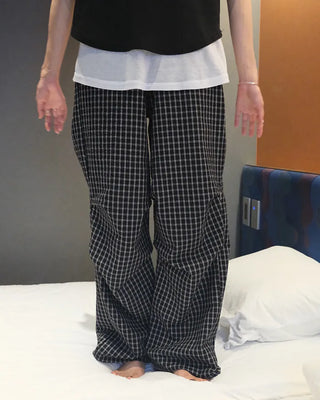 Checked Banding Pants