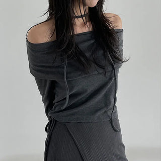 strap off shoulder T (4c)