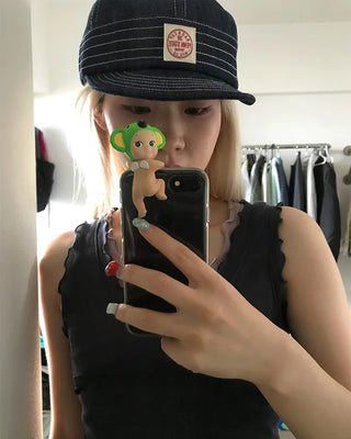 Denim Stitch Camp Cap