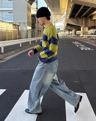 Bordered soft knit