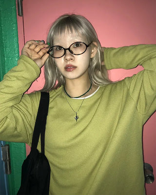 Waffle Crop Long Sleeve