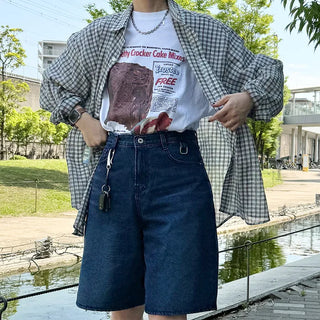 Checked sheer shirt