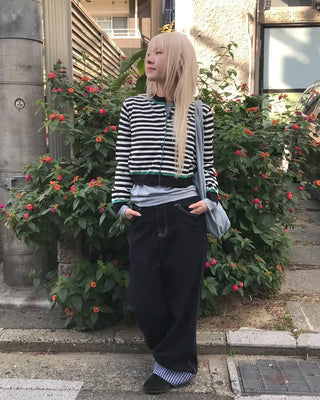 Round neck rayon long-sleeve T-shirt