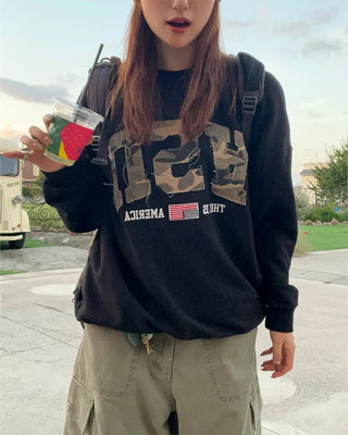(Unisex) USA Camouflage Sweatshirt