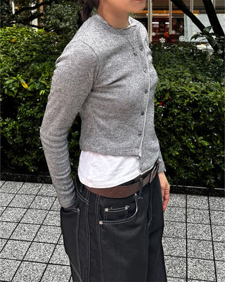 Asymmetrical Layered Cardigan