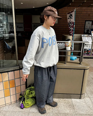 (Unisex) POBA Washing Sweatshirt